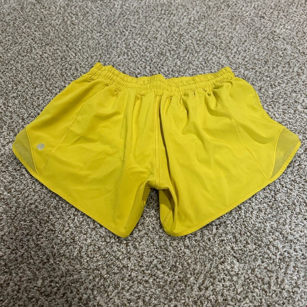lululemon athletica Yellow Athletic Shorts